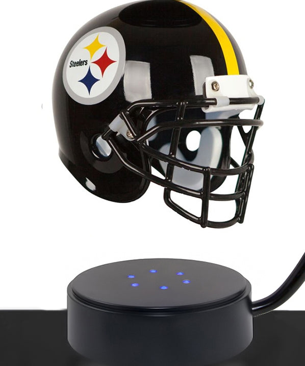 Football Cremation Urn & Pittsburgh Steelers Hover Helmet Décor