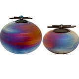 Raku Sticks & Stones Raku Cremation Adult or Medium Urn - Personalization Option