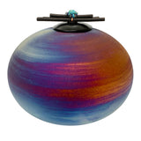 Raku Sticks & Stones Raku Cremation Adult or Medium Urn - Personalization Option