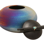 Raku Sticks & Stones Ceramic Urn for Youth 