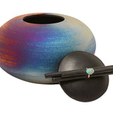 Raku Sticks & Stones Ceramic Urn for Youth 