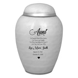 Medium Sudden Passing Mom, Wife, Grandma & More Cremation Urn - Pro Laser Engraving
