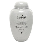 Sudden Passing Mom, Wife, Grandma & More Cremation Urn - Pro Laser Engraving