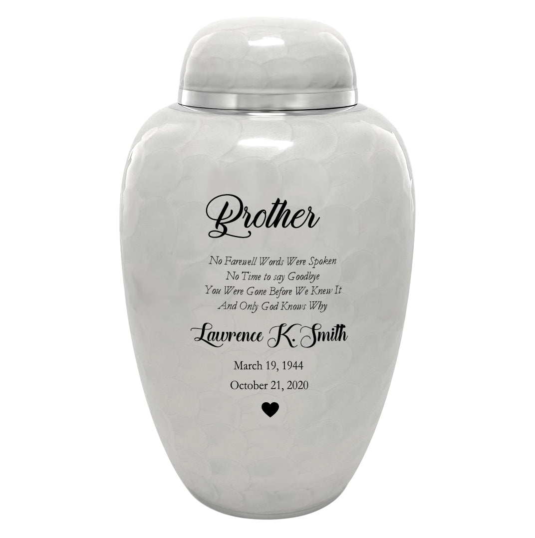 Sudden Passing Dad, Husband, Grandpa & More Cremation Urn - Pro Laser Engraving