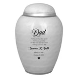 Medium Sudden Passing Dad, Husband, Grandpa & More Cremation Urn - Pro Laser Engraving