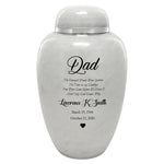 Sudden Passing Dad, Husband, Grandpa & More Cremation Urn - Pro Laser Engraving