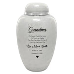 Sudden Passing Mom, Wife, Grandma & More Cremation Urn - Pro Laser Engraving