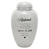 Sudden Passing Dad, Husband, Grandpa & More Cremation Urn - Pro Laser Engraving