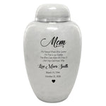 Sudden Passing Mom, Wife, Grandma & More Cremation Urn - Pro Laser Engraving