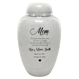 Sudden Passing Mom, Wife, Grandma & More Cremation Urn - Pro Laser Engraving