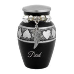 Suits of Cards Black Pewter Keepsake Urn - Love Charms™ Option