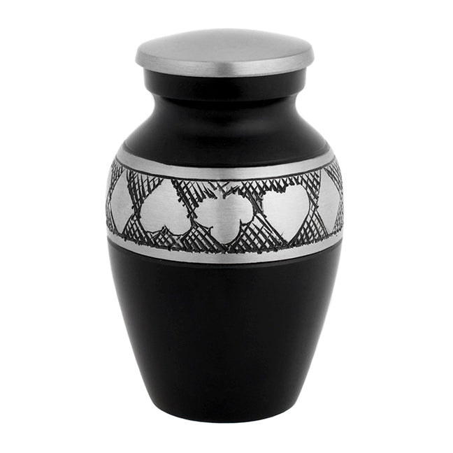 Suits of the Cards Black Pewter Keepsake Urn