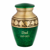 Suits of the Cards Green Poker Keepsake Urn
