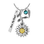 Sunflower Ash Pendant Urn - Love Charms™ Option