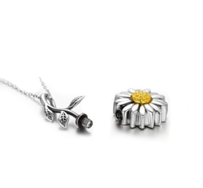 Sunflower Ash Pendant Urn - Love Charms™ Option