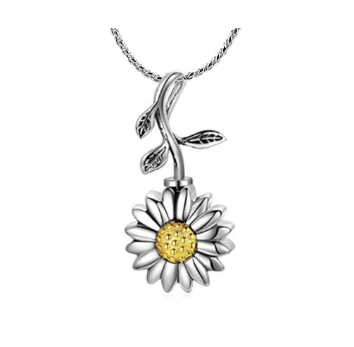 Sunflower Ash Pendant Urn - Love Charms™ Option