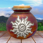 Sun Raku Cremation Adult or Medium Urn - Personalization Option