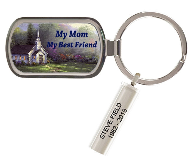 Sunday Morning Church Keychain Urn by Abraham Hunter