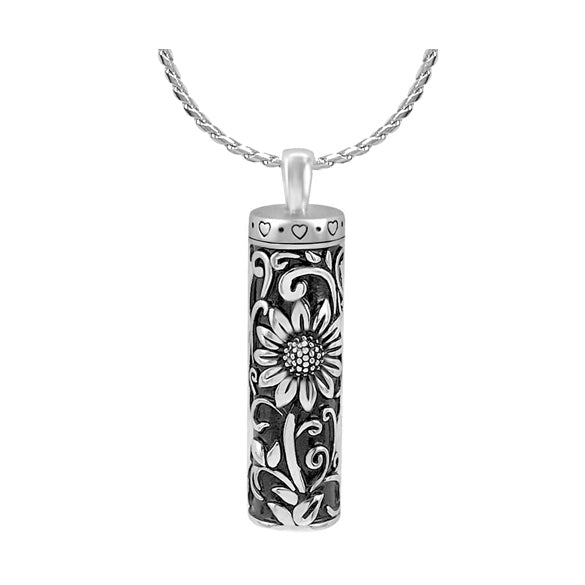 Sunflower Garden Jewelry Cremation Urn - Love Charms® Option