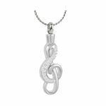 Sweet Music Ash Pendant Urn - Love Charms Option