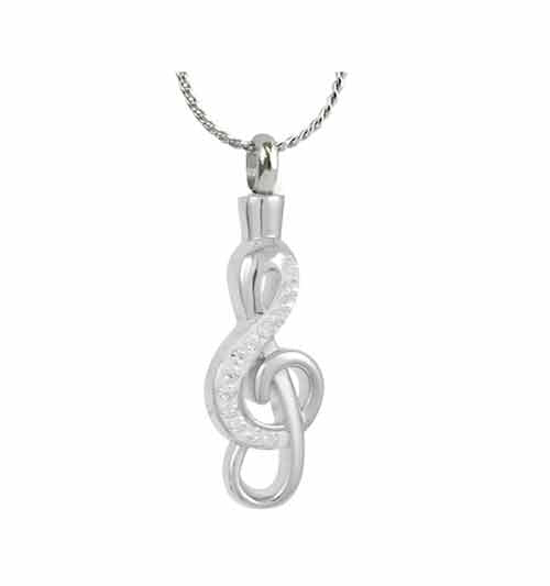 Sweet Music Ash Pendant Urn - Love Charms Option