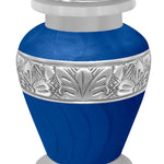 Blue Swirl Keepsake Urn - Love Charms® Option - Engraving Option