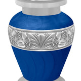 Blue Swirl Keepsake Urn - Love Charms® Option - Engraving Option
