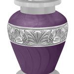 Purple Swirl Keepsake Urn - Love Charms® Option - Engraving Option