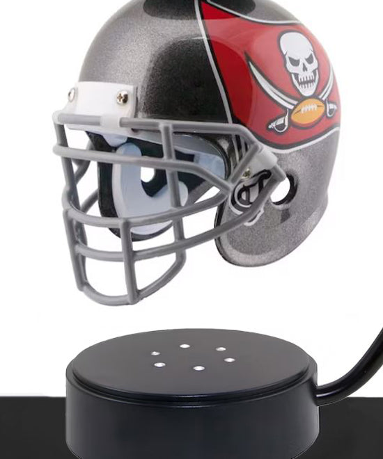 Football Adult or Medium Cremation Urn & Tampa Bay Buccaneers Hover Helmet Décor - Free Engraving