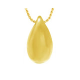Large Teardrop 10KT Gold Cremation Jewelry Urn  - SHIPS NOW