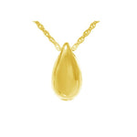 Teardrop Gold Pendant Urn - Love Charms Option