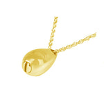 Teardrop Gold Pendant Urn Open