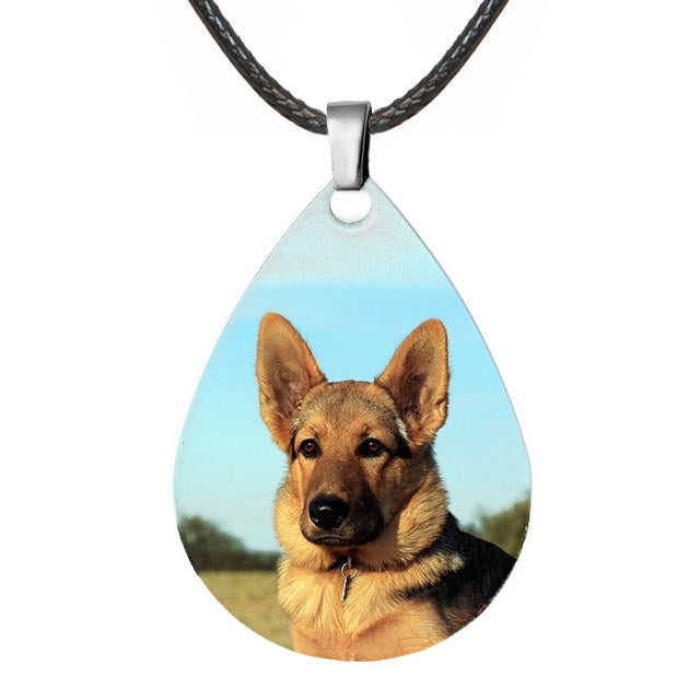 Teardrop Stainless Photo Jewelry Pendant- Love Charms Option