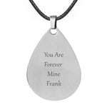 Teardrop Stainless Photo Jewelry Pendant