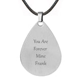 Teardrop Stainless Photo Jewelry Pendant