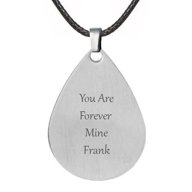 Teardrop Stainless Photo Jewelry Pendant