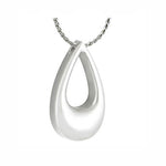 Teardrop Slider Necklace Urn - Love Charms Option