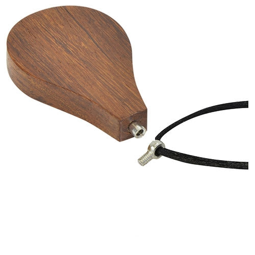 Teardrop Walnut Cremation Necklace Urn
