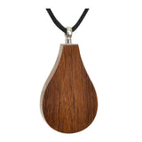 Teardrop Walnut Cremation Necklace Urn