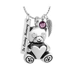 Baby Bear Ash Urn Pendant - Love Charms Option