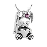 Baby Bear Ash Urn Pendant - Love Charms Option