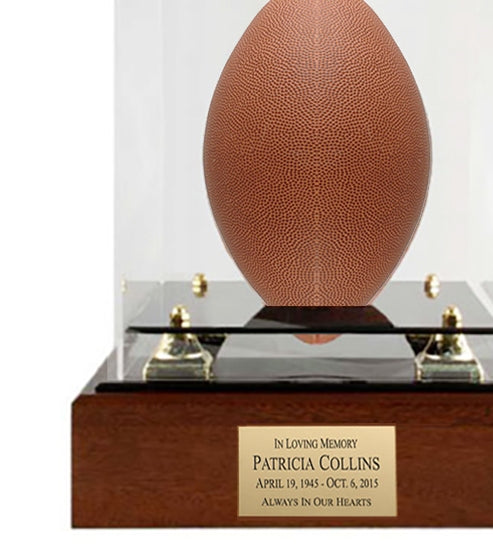Football Teed Case Memorial Urn - AUTOGRAPH FOOTBALL