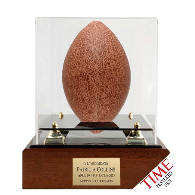 Football Teed Case Memorial Urn - AUTOGRAPH FOOTBALL