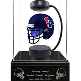 Football Cremation Urn & Houston Texans Hover Helmet Décorf