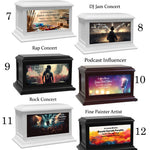 The Arts, Music, Painting, Podcaster & Weed Adult or Medium Wood Keep The Memory® Cremation Urn 