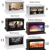 The Arts, Music, Painting, Podcaster & Weed Adult or Medium Wood Keep The Memory® Cremation Urn 