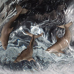 The Wave Lucite Art Cremation Urn