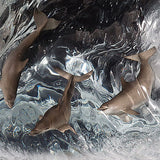 The Wave Lucite Art Cremation Urn