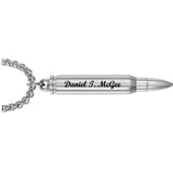 222 Caliber Bullet Pendant Urn - Love Charms® Engraving Option