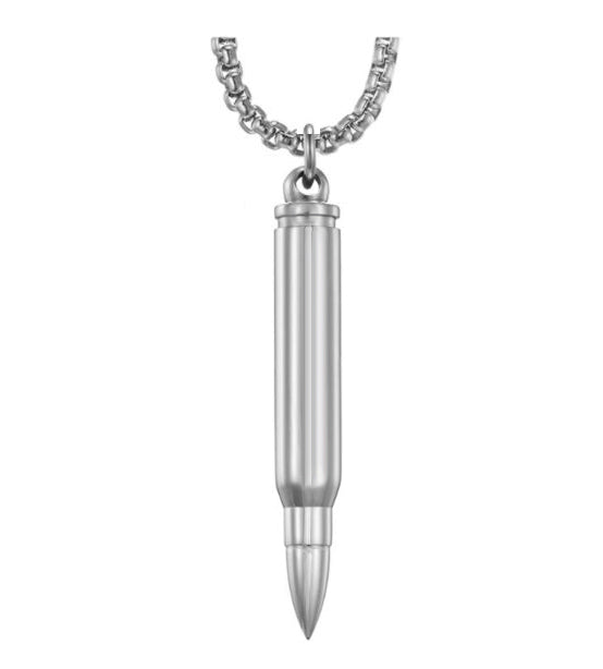 222 Caliber Bullet Pendant Urn - Love Charms® Engraving Option
